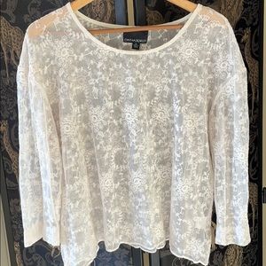Cynthia Rowley Lace tee size XL